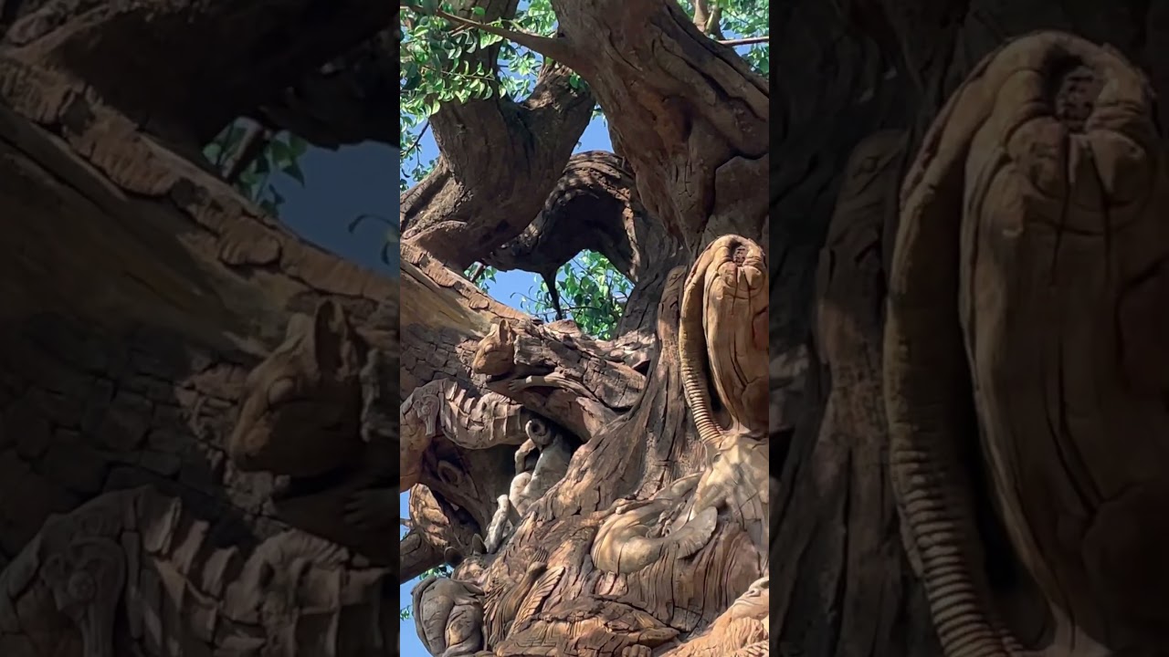 Exploring the Majestic Tree of Life with Animal Sculptures