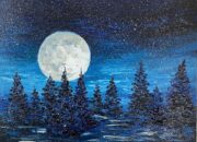Dream Meaning of Painting A Beautiful Scene Of Full Moon